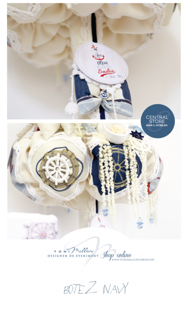 Trusou de botez cu broderie pentru baieti, The Sailor Boy 2